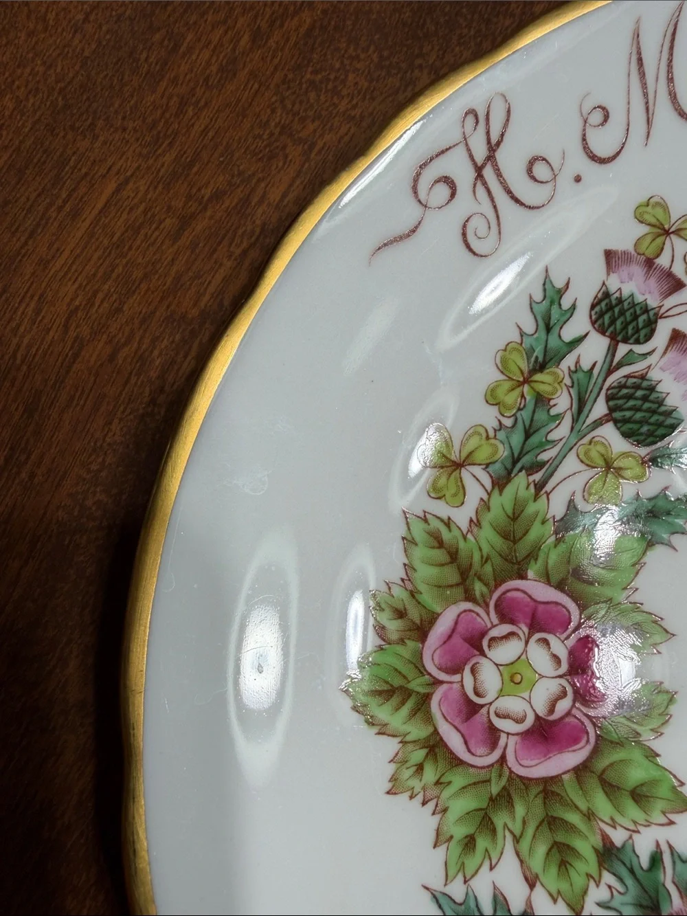 Vintage 1953 Queen Elizabeth II Coronation Commemorative Plate Tuscan Fine China
